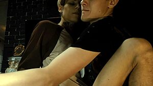 I watch two skinny twinks having hot anal sex in photo studio