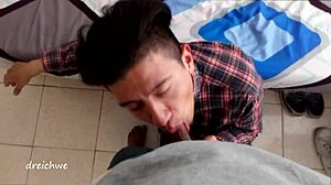 Amateur Gay Blowjob in Spanish High Definition with Intense Action