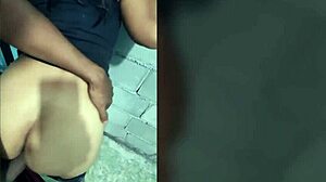 fucking that latina brunette against the wall