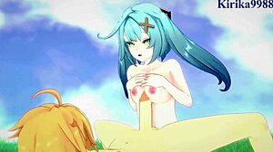 faruzan, layla, and aether explore intense sexual adventures in genshin impact hentai