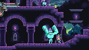 Monster girl drains his balls in flip witch!