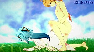 faruzan, layla, and aether explore intense sexual adventures in genshin impact hentai