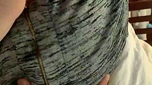 playing with my wife's incredible 42f natural tits feels so damn good