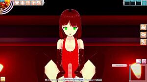 Anime girl in bikini experiences deep creampie sensations