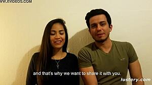 smoking hot girlfriend sucks boyfriend's monster cock then rides in cowgirl