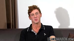 i'm milo taylor, a redhead gay amateur, stroking my big cock and playing with my ass
