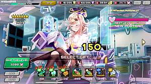 Secretary feels intense pleasure as fucked on desk in hentai game.