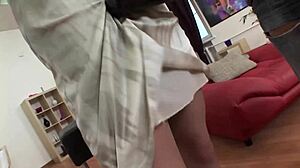 ass girl gettin wildly fucked by big toy n two guys, damn!