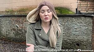 Cute Blonde's Sexy Outfit for Wild Doggystyle Action!