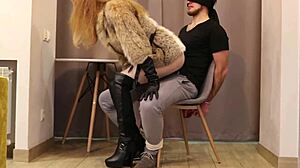 Damn! First femdom sex in heels and leather rocks