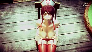 Japanese Nurse Ayumi Asks for Your Sample in 3D POV