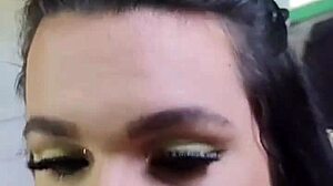 Wife sucks her little friend.