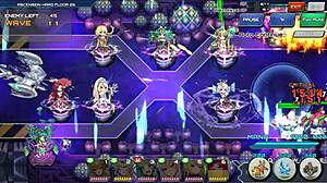 Secretary feels intense pleasure as fucked on desk in hentai game.