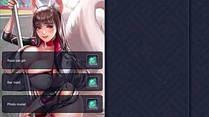 cute racer girl mikami teases with big tits