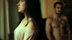 wow, brunette stepmom blows stepson like crazy!