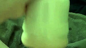 X900d Performs Intense Solo Fleshlight Wank Leading to Internal Cumshot Creampie