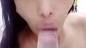 Thaitwentybabe Handles Massive Dildo In Tight Asian Hole