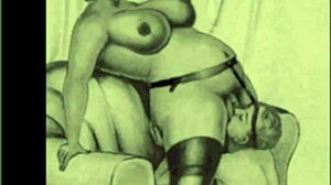 what’s this vintage erotic cartoon about?