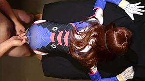 Overwatch Cosplay - Tiny D Va in Spandex Blindfold