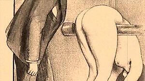 what’s this vintage erotic cartoon about?