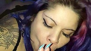 Sloppy wet latina sucking and licking cock with nibbles in snl style