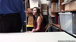 Jade Amber Stripped And Blowjob The Lp Officers Big Cock