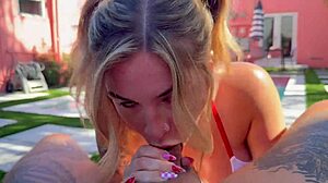 Blonde step sis wants cock on vacation