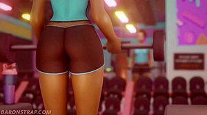 Lesbian training in 3D hentai anime