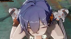 Hard dig blowjob in 3d hentai!