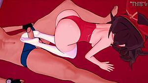 amber in bikini jerks with feet?