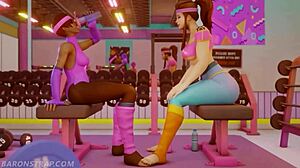 Lesbian training in 3D hentai anime