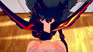 Ryuko Matoi In A Fantasy POV Scene From Kill La Kill.
