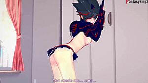 Ryuko Matoi In A Fantasy POV Scene From Kill La Kill.
