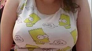 jane judge in self bondage, giving jerk off instructions pov 😈