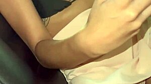 Recording my friend doing webcam pussy play in her car.