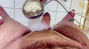 Feeling the orgasm from your handjob on my natural tits