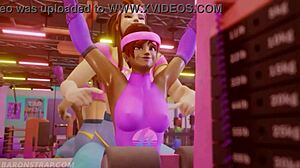 Lesbian training in 3D hentai anime