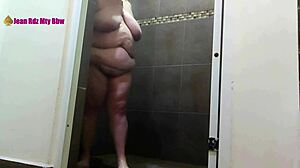 Bisexual trio in shower, me, esposo, n compadre, oops!