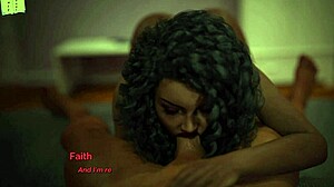 Dancing Babe Blows Cock with Big Tits in Game