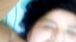 Horny BBW shows tits and vagina on call