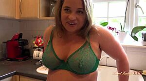 AuntJudysXXX - Busty Stepmom Olga Fucked Hard in Kitchen POV