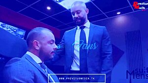 So, these police and soldier guys got tricked into wild gay action during casting.