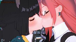 Hard dig blowjob in 3d hentai!