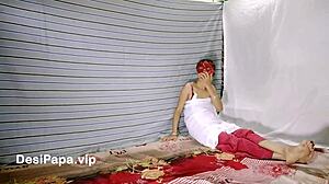 Yo, check my real indian wife getting wild in homemade action!