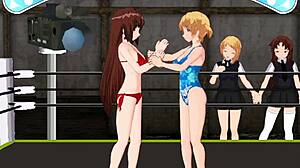 I watch Karin vs Nina in da ring.