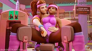 Lesbian training in 3D hentai anime