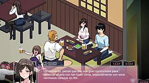 Hentai Game Ntraholic Fucks His Wife On The Balcony While She Sucks My Dick In Front Of Her Husband - Part 3