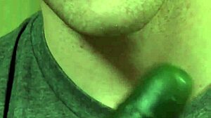 twink scotty blake plays solo with cucumber toy