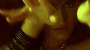 the bollywood brunette dances nude and teases erotically