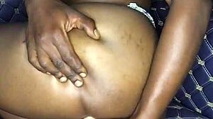 12 inch dildo shakes my thighs after inserting in asshole